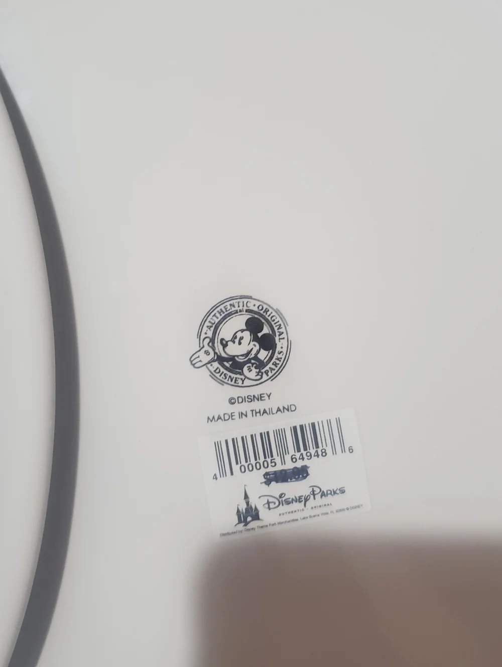 MICKEY MOUSE COLLECTIBLE DINNER PLATES. SET OF 2. CLASSIC BLK/ WHT. 11 IN. NWT